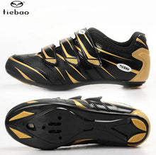 TIEBAO Carbon Nylon-fibreglass Road Sports Ciclismo Shoes Road Bike Cycle Soles Bicycle Riding Athletic Cycling Shoes