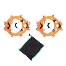 Hewolf 1 Pairs Hewolf Outdoor 8-tooth Climbing Shoes Grippers Anti Skid Shoe Crampons Climbing Claw Hiking Ski Shoes Nail Chain